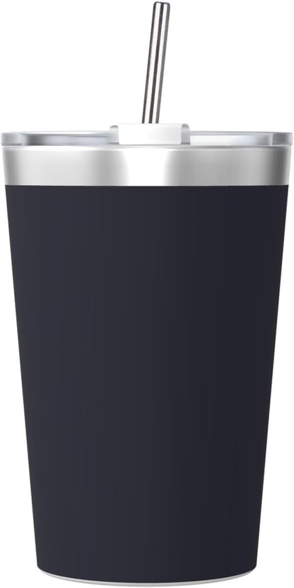 Solid Color Light Blue Insulated Straw Cup Ideal for Gym use or Carrying on The go