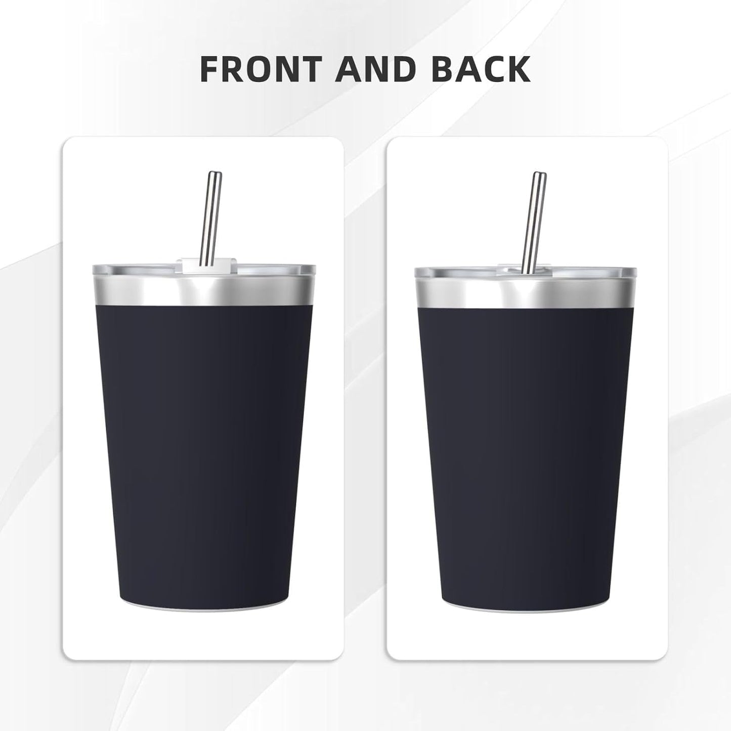 Solid Color Light Blue Insulated Straw Cup Ideal for Gym use or Carrying on The go