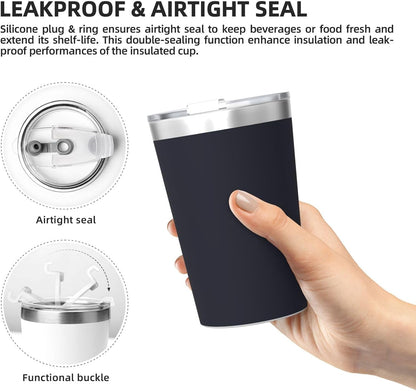 Solid Color Light Blue Insulated Straw Cup Ideal for Gym use or Carrying on The go