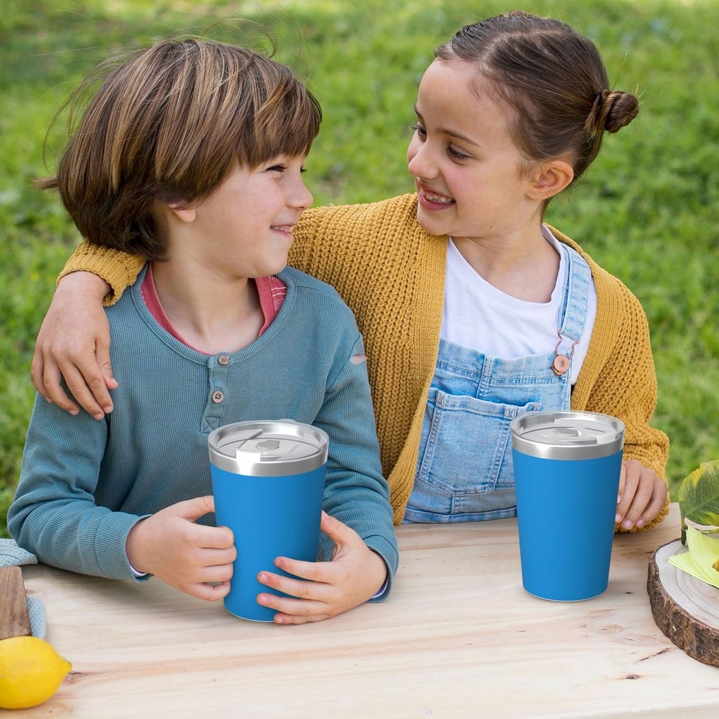 Solid Color Light Blue Insulated Straw Cup Ideal for Gym use or Carrying on The go