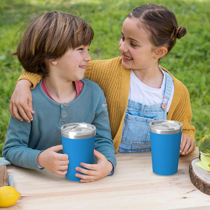 Solid Color Light Blue Insulated Straw Cup Ideal for Gym use or Carrying on The go