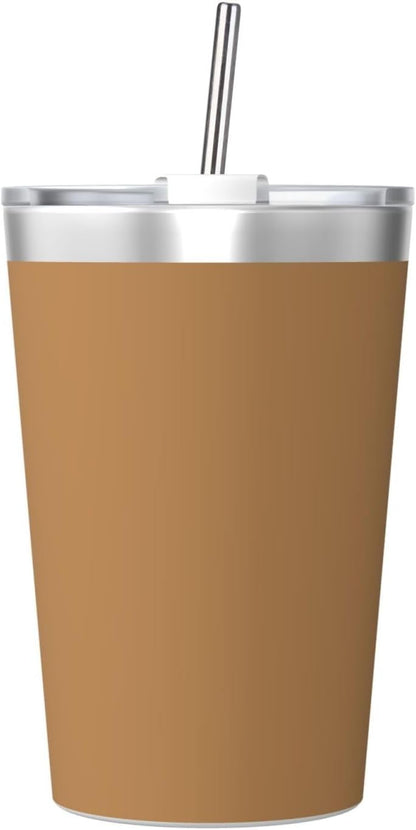 Solid Color Light Blue Insulated Straw Cup Ideal for Gym use or Carrying on The go