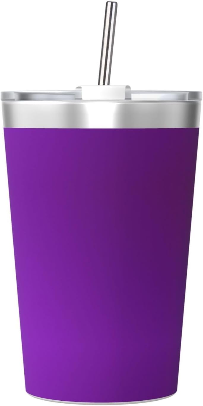 Solid Color Light Blue Insulated Straw Cup Ideal for Gym use or Carrying on The go