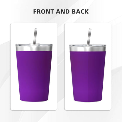 Solid Color Light Blue Insulated Straw Cup Ideal for Gym use or Carrying on The go