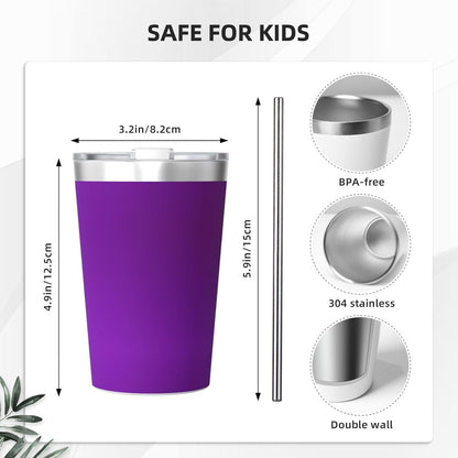 Solid Color Light Blue Insulated Straw Cup Ideal for Gym use or Carrying on The go
