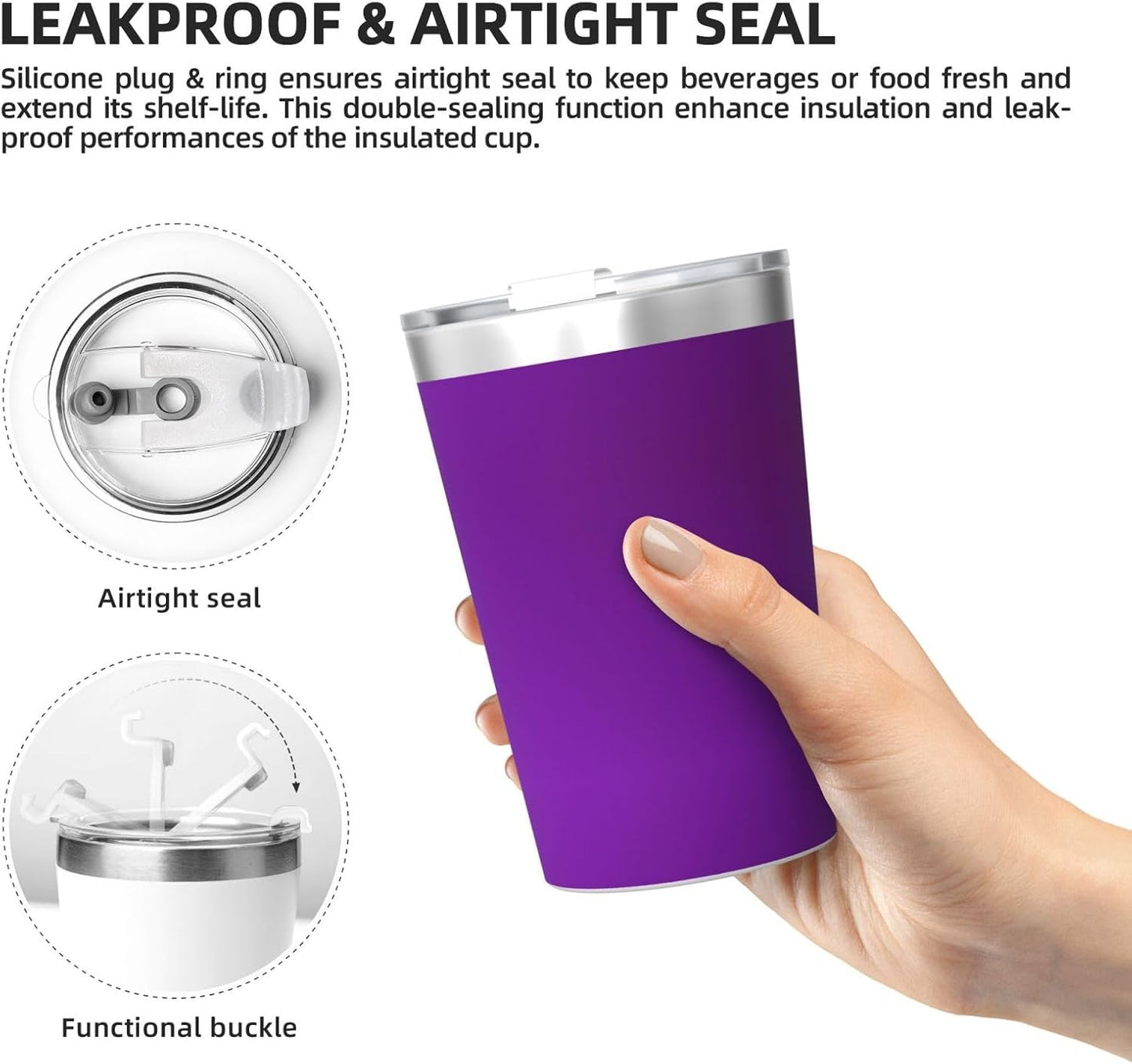 Solid Color Light Blue Insulated Straw Cup Ideal for Gym use or Carrying on The go