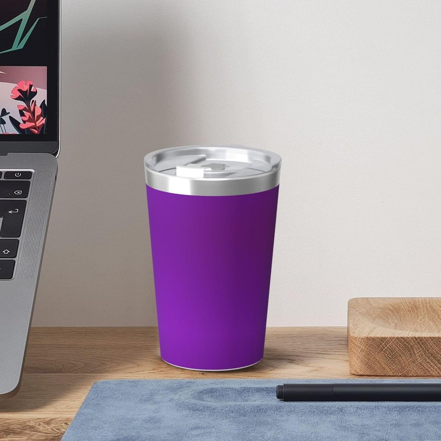 Solid Color Light Blue Insulated Straw Cup Ideal for Gym use or Carrying on The go