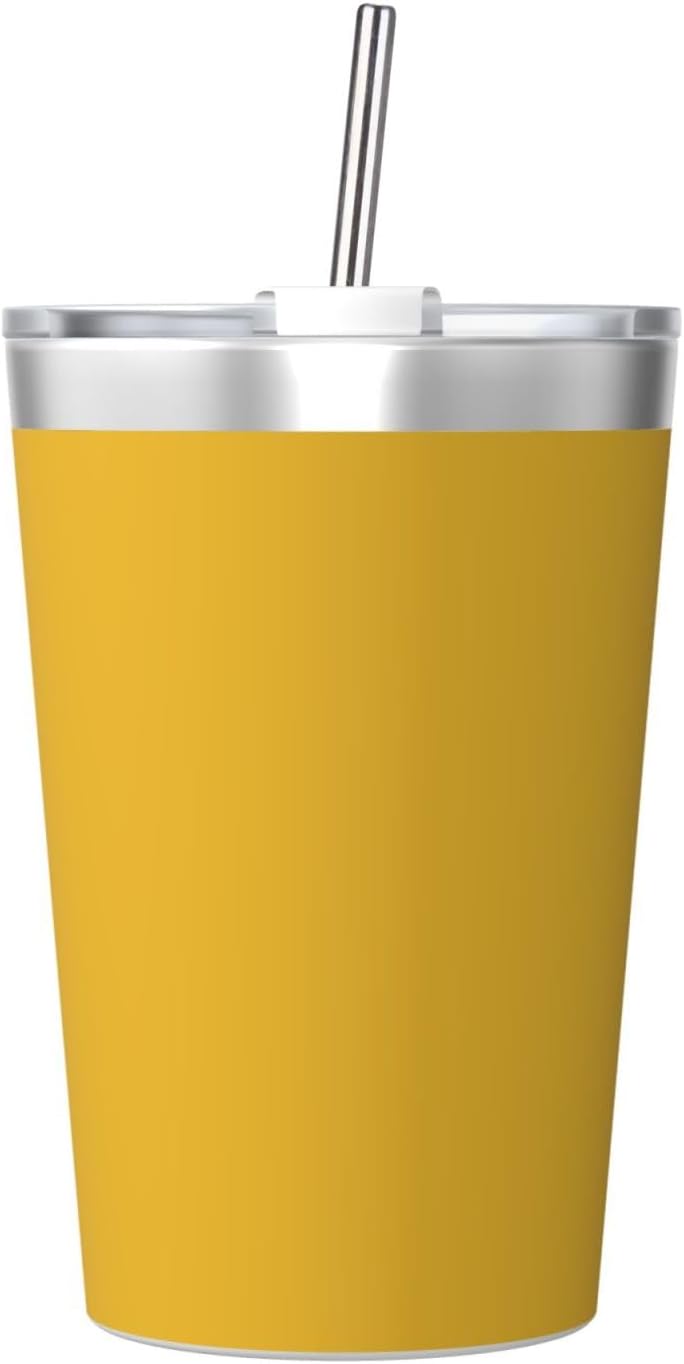 Solid Color Light Blue Insulated Straw Cup Ideal for Gym use or Carrying on The go