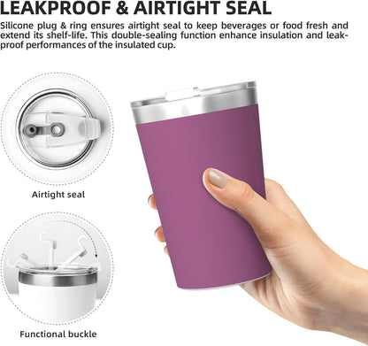 Solid Color Light Blue Insulated Straw Cup Ideal for Gym use or Carrying on The go
