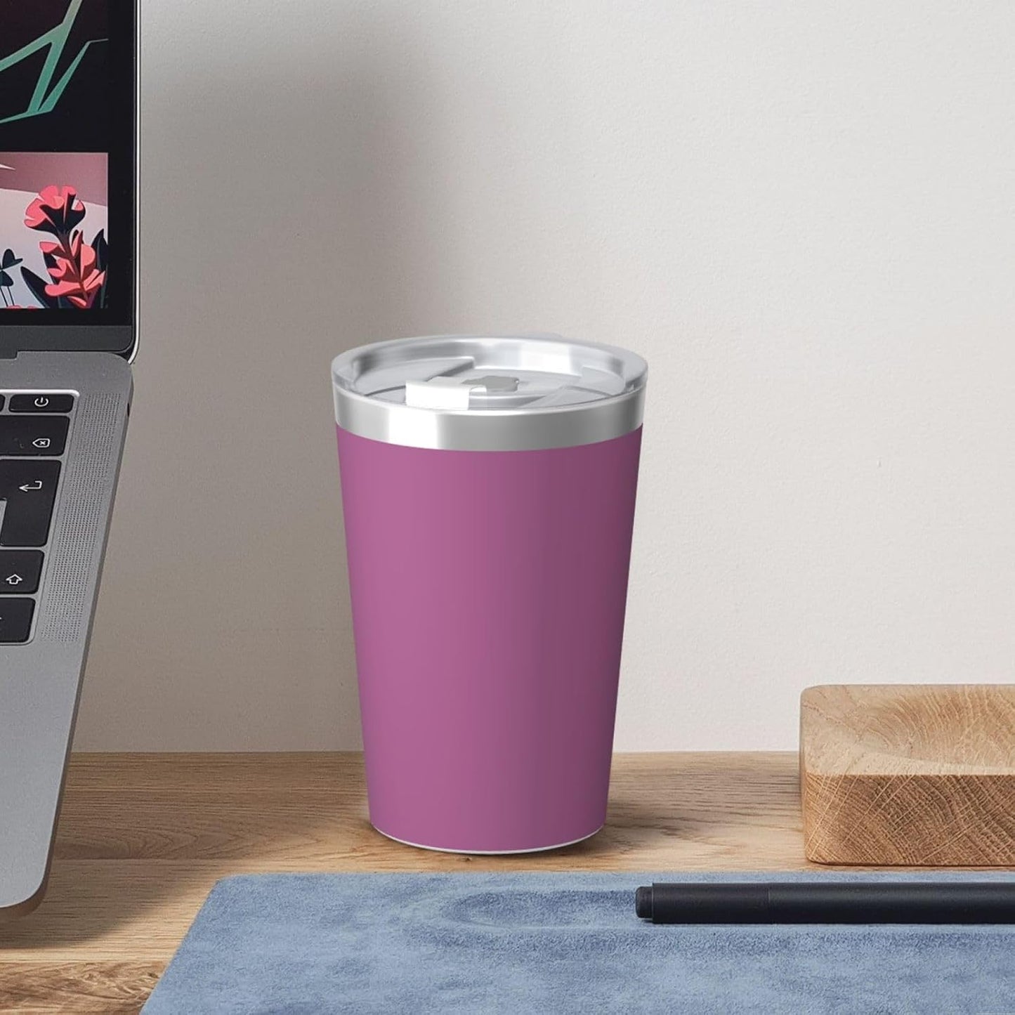 Solid Color Light Blue Insulated Straw Cup Ideal for Gym use or Carrying on The go