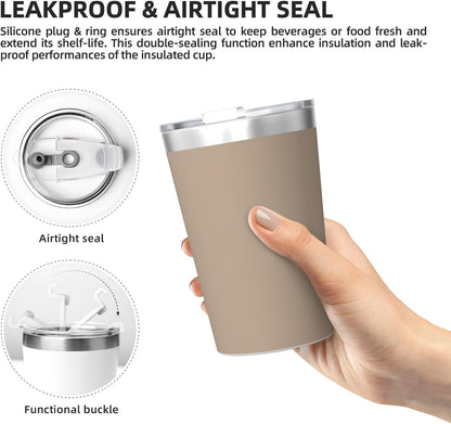 Solid Color Light Blue Insulated Straw Cup Ideal for Gym use or Carrying on The go