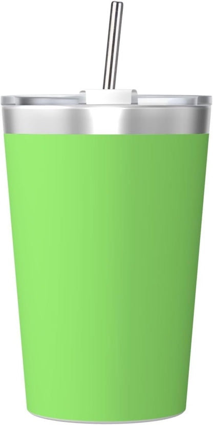 Solid Color Light Blue Insulated Straw Cup Ideal for Gym use or Carrying on The go