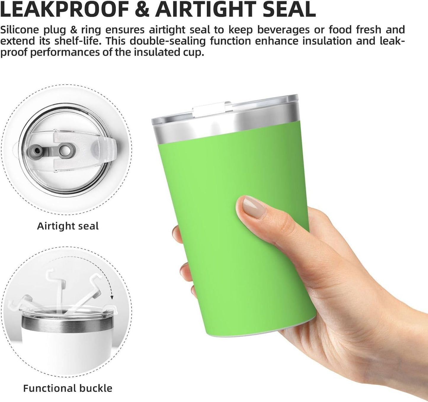 Solid Color Light Blue Insulated Straw Cup Ideal for Gym use or Carrying on The go