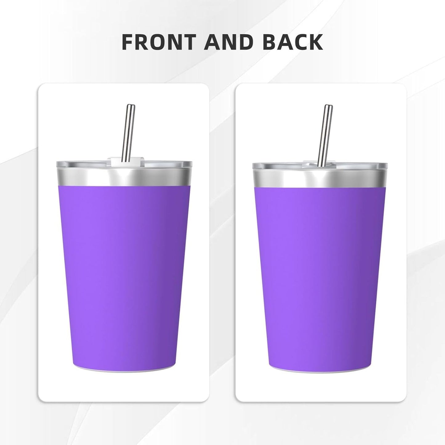 Solid Color Light Blue Insulated Straw Cup Ideal for Gym use or Carrying on The go