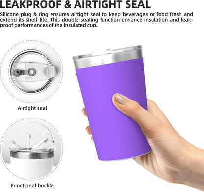 Solid Color Light Blue Insulated Straw Cup Ideal for Gym use or Carrying on The go