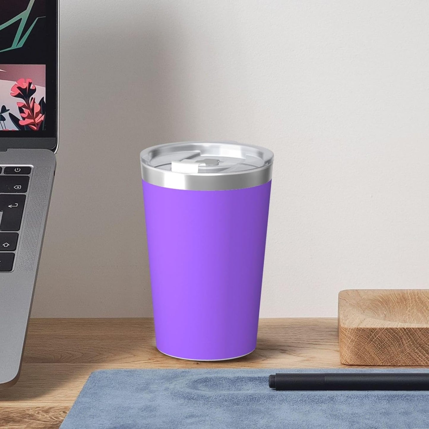 Solid Color Light Blue Insulated Straw Cup Ideal for Gym use or Carrying on The go