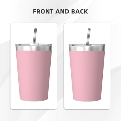 Solid Color Light Blue Insulated Straw Cup Ideal for Gym use or Carrying on The go
