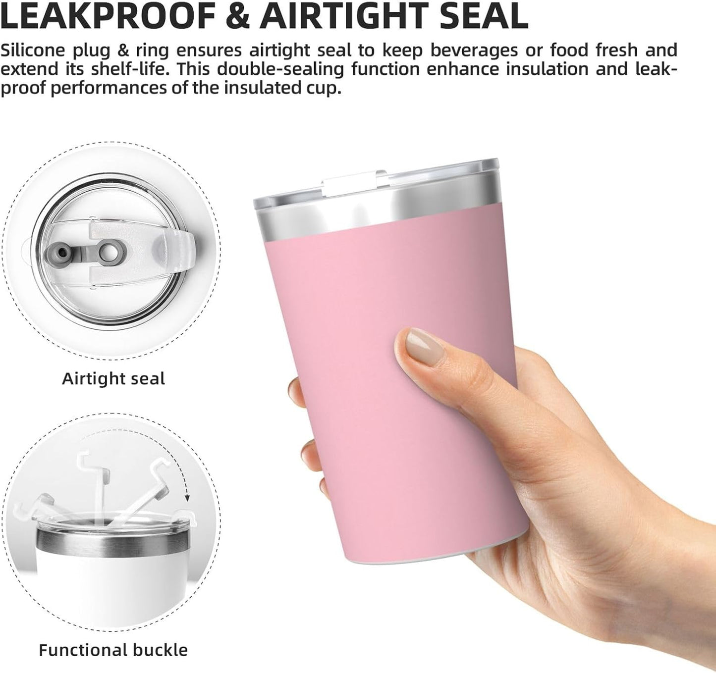 Solid Color Light Blue Insulated Straw Cup Ideal for Gym use or Carrying on The go