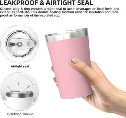Solid Color Light Blue Insulated Straw Cup Ideal for Gym use or Carrying on The go
