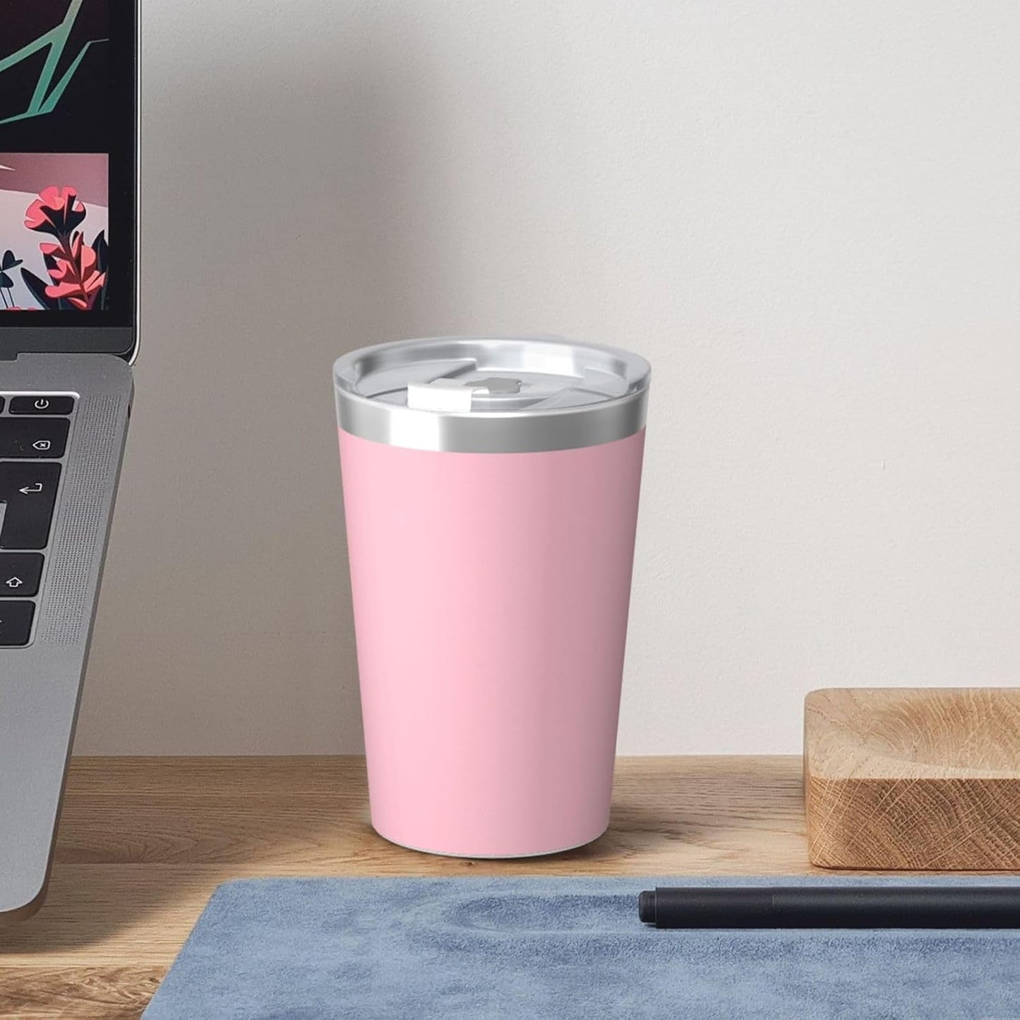 Solid Color Light Blue Insulated Straw Cup Ideal for Gym use or Carrying on The go