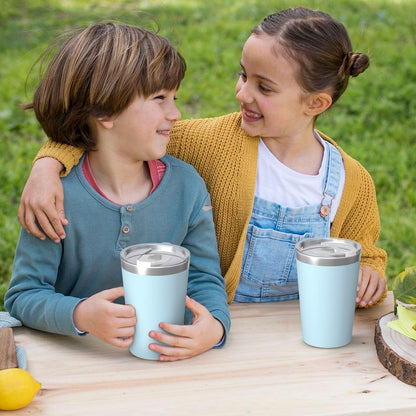 Solid Color Light Blue Insulated Straw Cup Ideal for Gym use or Carrying on The go
