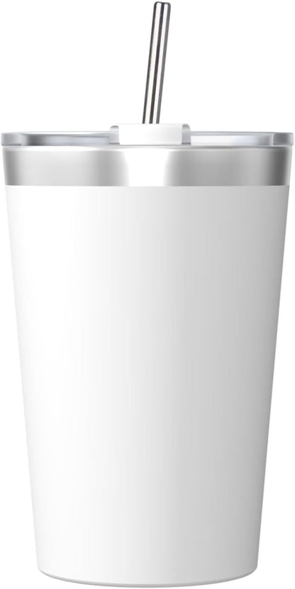 Solid Color Light Blue Insulated Straw Cup Ideal for Gym use or Carrying on The go