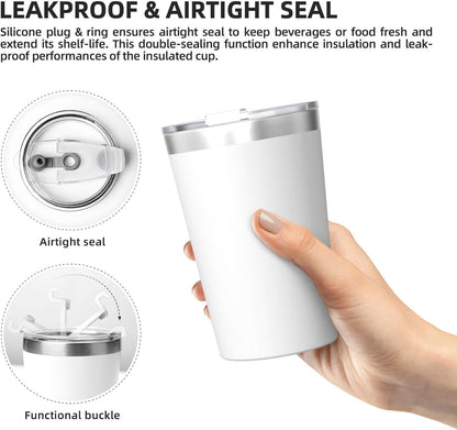 Solid Color Light Blue Insulated Straw Cup Ideal for Gym use or Carrying on The go