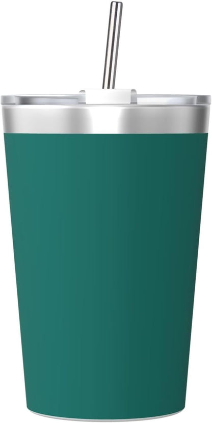 Solid Color Light Blue Insulated Straw Cup Ideal for Gym use or Carrying on The go