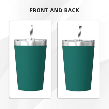 Solid Color Light Blue Insulated Straw Cup Ideal for Gym use or Carrying on The go