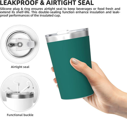 Solid Color Light Blue Insulated Straw Cup Ideal for Gym use or Carrying on The go
