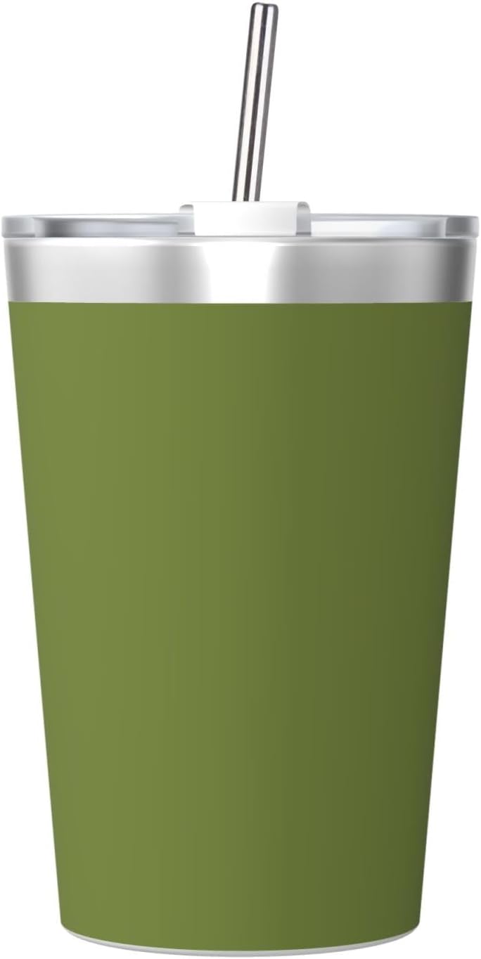 Solid Color Light Blue Insulated Straw Cup Ideal for Gym use or Carrying on The go