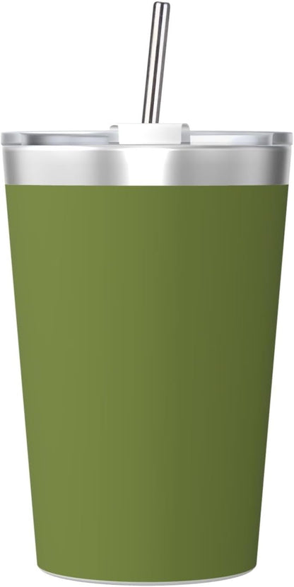 Solid Color Light Blue Insulated Straw Cup Ideal for Gym use or Carrying on The go