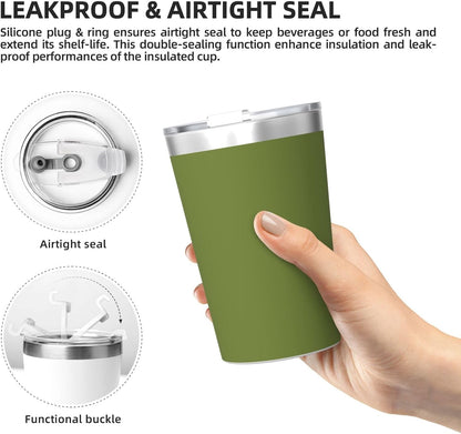 Solid Color Light Blue Insulated Straw Cup Ideal for Gym use or Carrying on The go