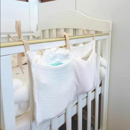 BedHead Hanging Bag Hanging Bag Miscellaneous Storage Bedside Table Storage Bag Iron Frame Bed Dormitory Supplies, 1Pcs(Pink)
