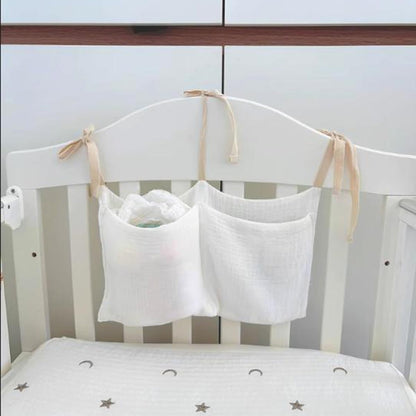 BedHead Hanging Bag Hanging Bag Miscellaneous Storage Bedside Table Storage Bag Iron Frame Bed Dormitory Supplies, 1Pcs(Pink)