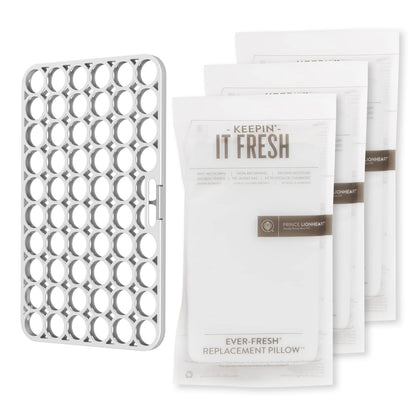 Ever-Fresh Wipe Warmer Pillowcase for Ultimate Baby Wipe Warmer, Pillowcase Prevents Discoloration in Baby Wipes - 1x Pillowcase & 3x EverFresh Replacement Pillows