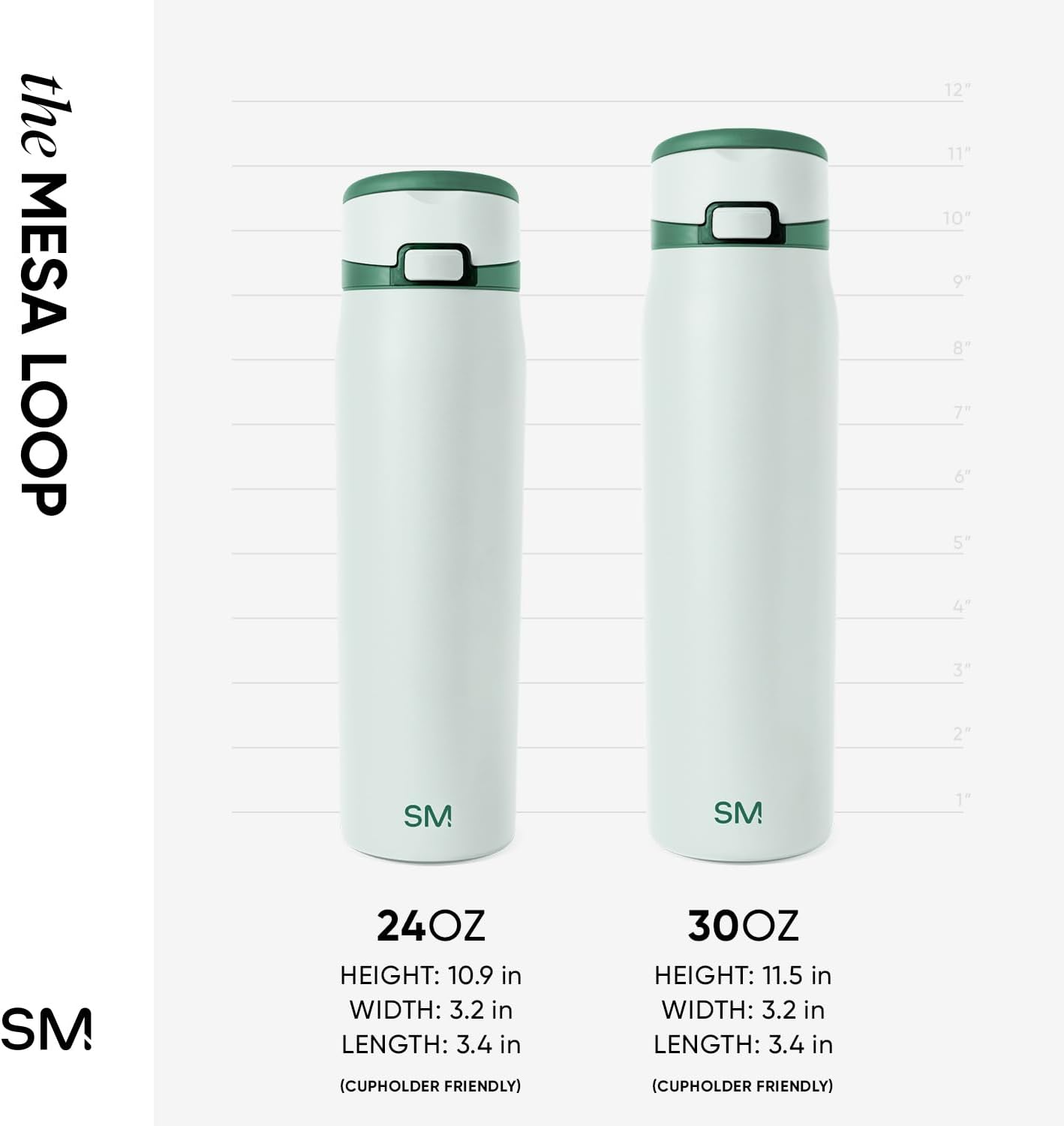 Water Bottle with Straw & Handle | 30oz | Blue | Mesa Loop Insulated Water Bottle for School, Sports, Travel | Leak Proof, Stainless Steel | Deep Dune - Colors B