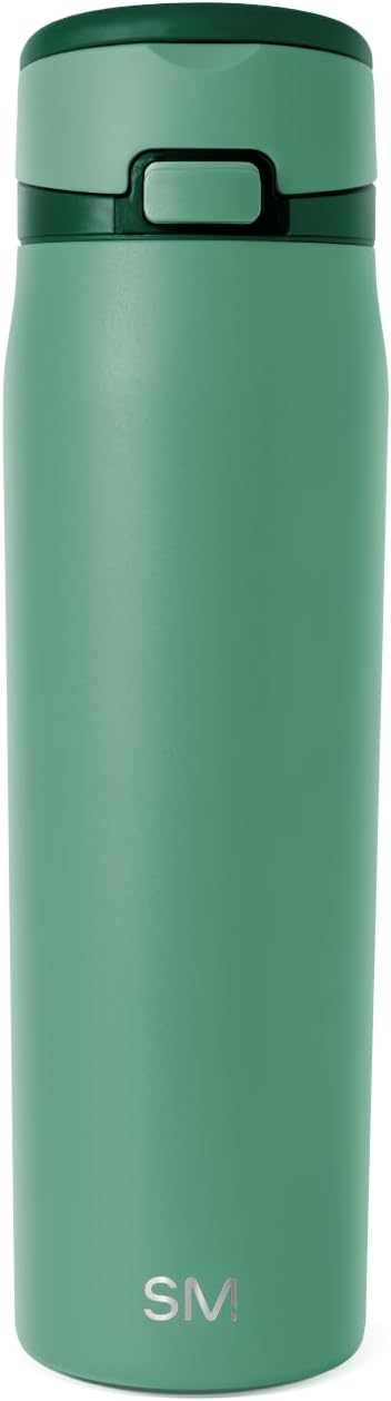 Water Bottle with Straw & Handle | 30oz | Blue | Mesa Loop Insulated Water Bottle for School, Sports, Travel | Leak Proof, Stainless Steel | Deep Dune - Colors B