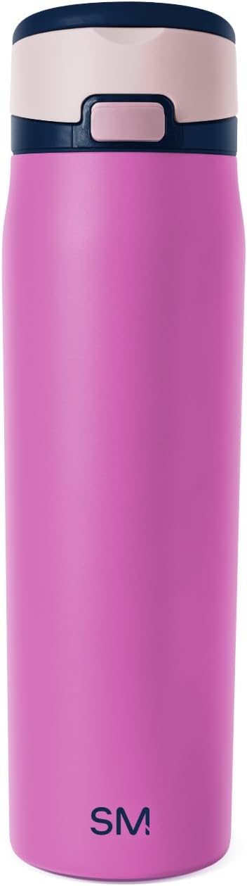 Water Bottle with Straw & Handle | 30oz | Blue | Mesa Loop Insulated Water Bottle for School, Sports, Travel | Leak Proof, Stainless Steel | Deep Dune - Colors B