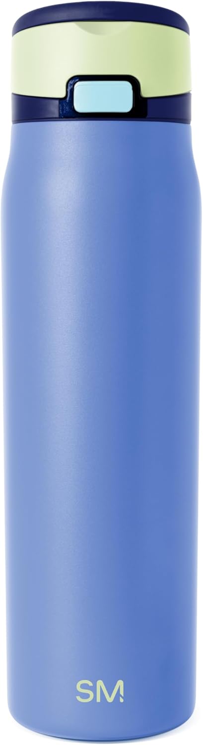 Water Bottle with Straw & Handle | 30oz | Blue | Mesa Loop Insulated Water Bottle for School, Sports, Travel | Leak Proof, Stainless Steel | Deep Dune - Colors B