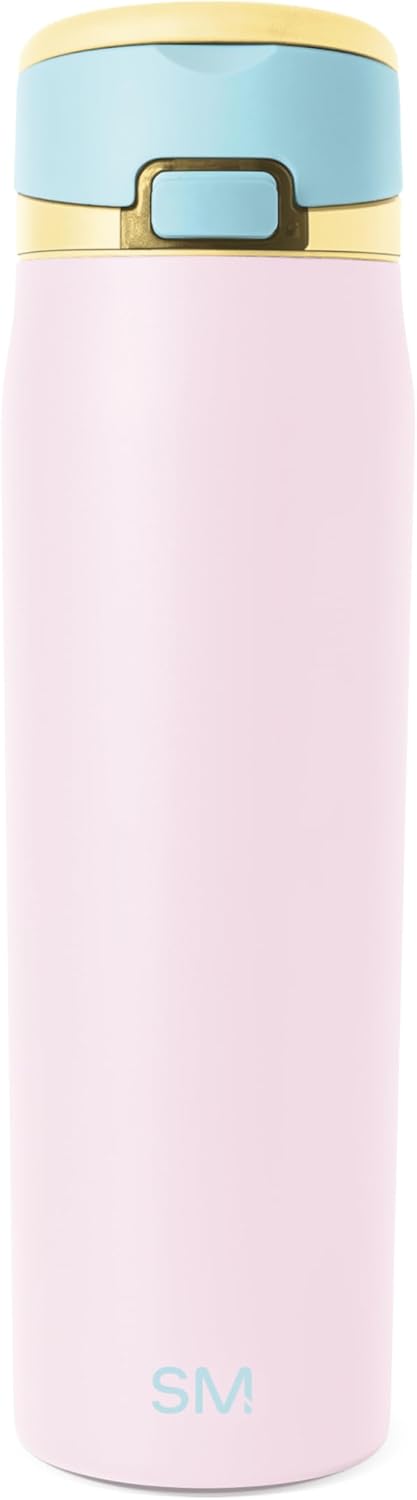 Water Bottle with Straw & Handle | 30oz | Blue | Mesa Loop Insulated Water Bottle for School, Sports, Travel | Leak Proof, Stainless Steel | Deep Dune - Colors B