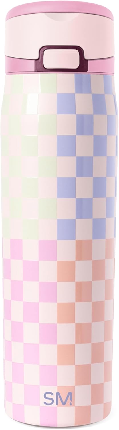 Water Bottle with Straw & Handle | 30oz | Blue | Mesa Loop Insulated Water Bottle for School, Sports, Travel | Leak Proof, Stainless Steel | Deep Dune - Colors B