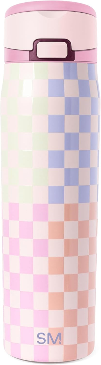 Water Bottle with Straw & Handle | 30oz | Blue | Mesa Loop Insulated Water Bottle for School, Sports, Travel | Leak Proof, Stainless Steel | Deep Dune - Colors B