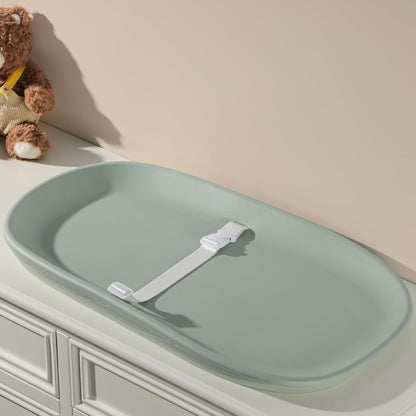 Baby Changing Pad, Waterproof Wipeable Diaper Changing Table Mat, Cream