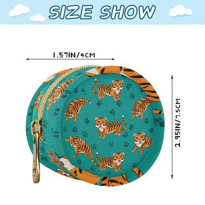 Cute Animals and Paw Prints Baby Pacifier Holder Case, Dustproof Portable Storage Box for Diaper Bag Purse, Pacifier Storage Container for Boys & Girls