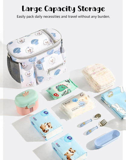 Universal Stroller Organizer with Cup Holder Waterproof Phone Pouch Adjustable Strap, Stroller Bag Caddy Organizer, Fits for Uppababy, Baby Jogger, Doona, Britax (Aluminum Foil Lining, Gray)
