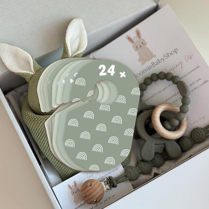 Baby Closet Dividers 8 Pack – Baby Clothes Organizer, Green Leaf Baby Closet Organizer for Neutral Nursery, Baby Clothes Dividers for Closet (Green)