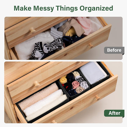 16 Pack Drawer Organizer Clothes Dresser Organizers for Clothing