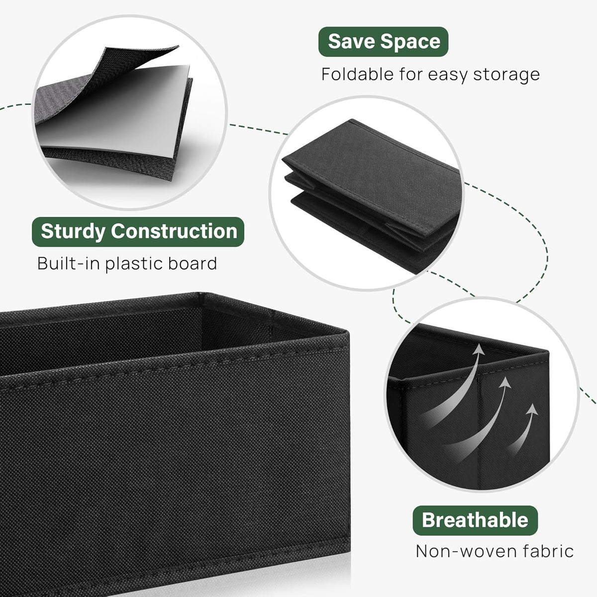 16 Pack Drawer Organizer Clothes Dresser Organizers for Clothing