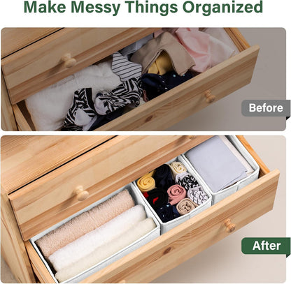 16 Pack Drawer Organizer Clothes Dresser Organizers for Clothing